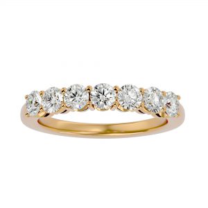 "נוי" טבעת יהלומים משלימה טבעת 7 אבנים משובצת ב7 יהלומים במשקל 1.10 קראט
