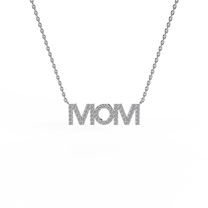 "לידיה" שרשרת יהלומים MOM משובצת יהלומים