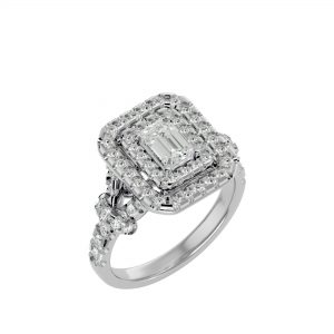 "ווילו" טבעת אירוסין יוקרתית משובצת ב66 יהלומים 1.20 קראט