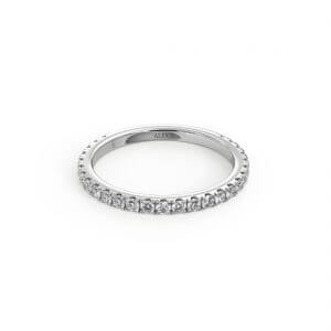 "לי" טבעת יהלומים משלימה משובצת 27 יהלומים קטנים במשקל 0.40 קראט
