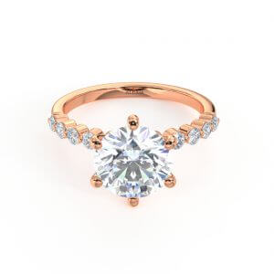 טבעת אירוסין יוקרתית "רוני" משובצת ב2.00 קראט יהלומים