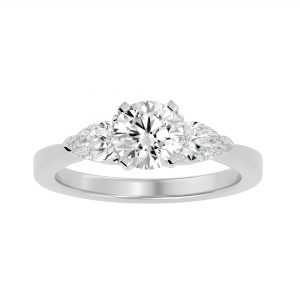 "אמיליה" טבעת אירוסין 3 יהלומים 2.00 קראט
